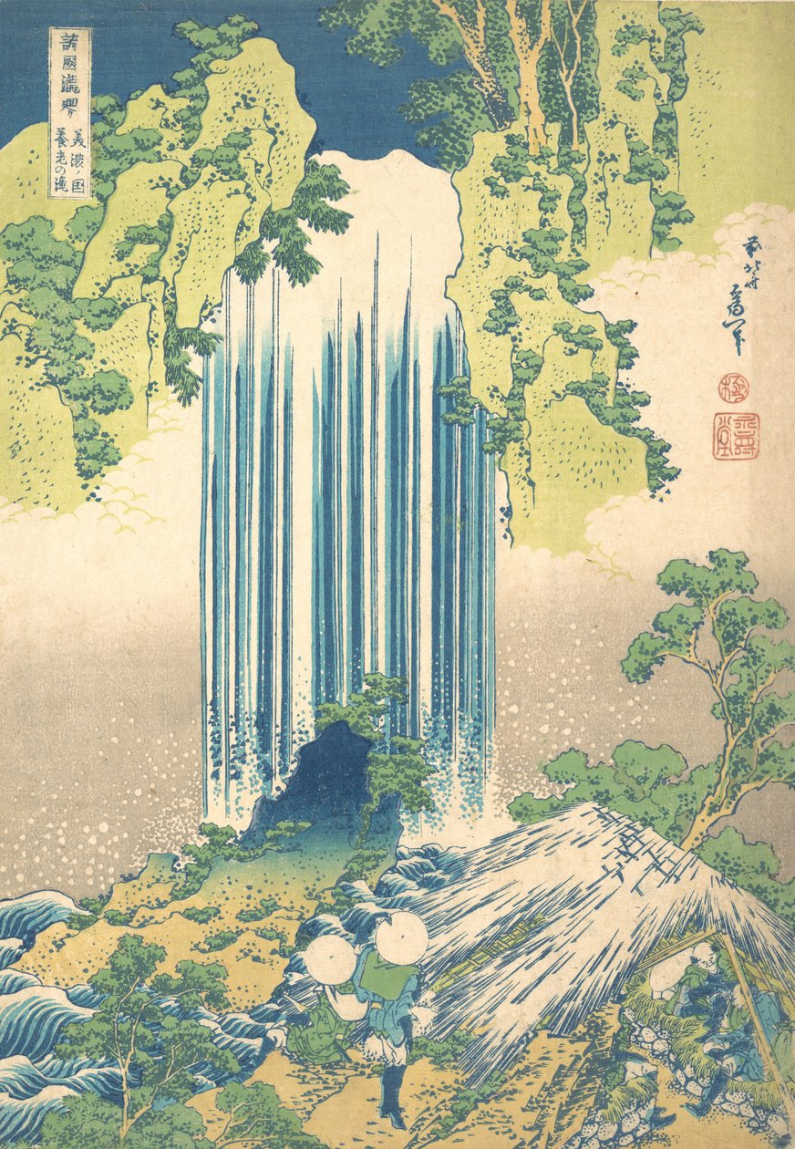 Vodopád Yoro v provincii Mino Mino no Yoro no taki, ze série A Tour of Wate..., ca. 1832. od Katsushika Hokusai