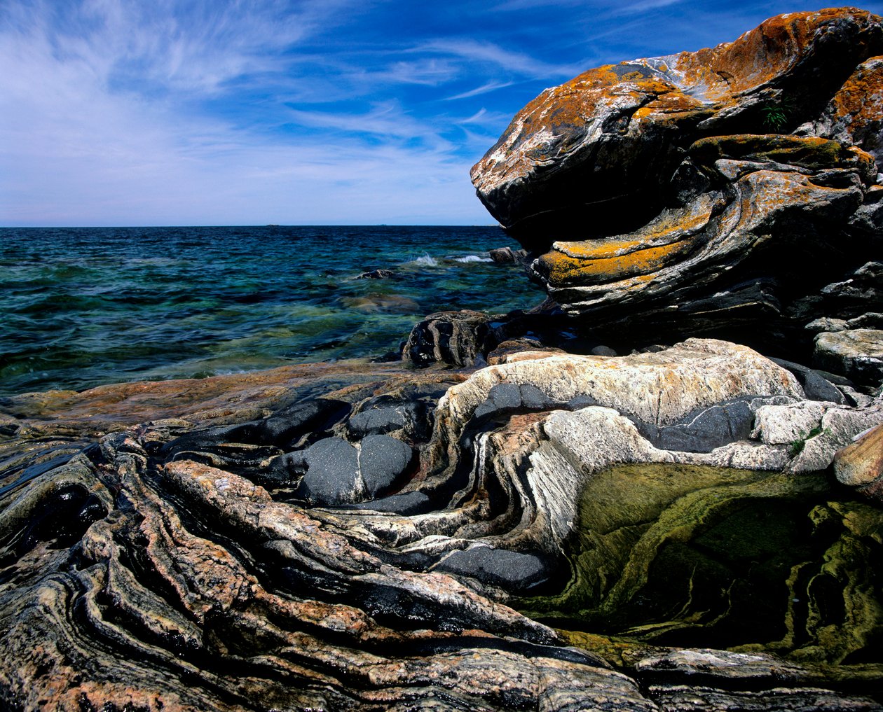 Kanada, Ontario, Georgian Bay, pobřežní skalní útvary od Alec Hunter