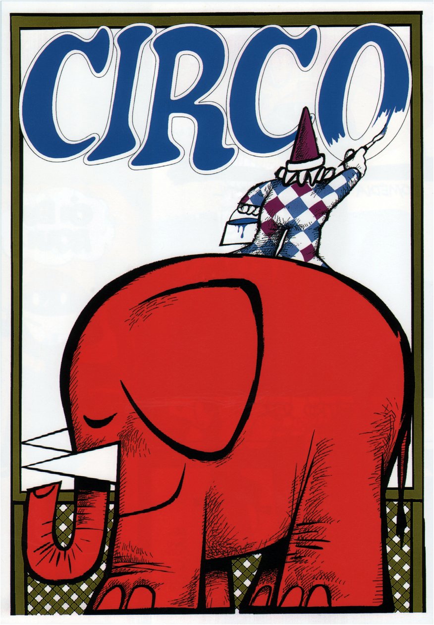 Plakát inzerující cirkus, c1920 (barevný Litho) od Alec Hunter
