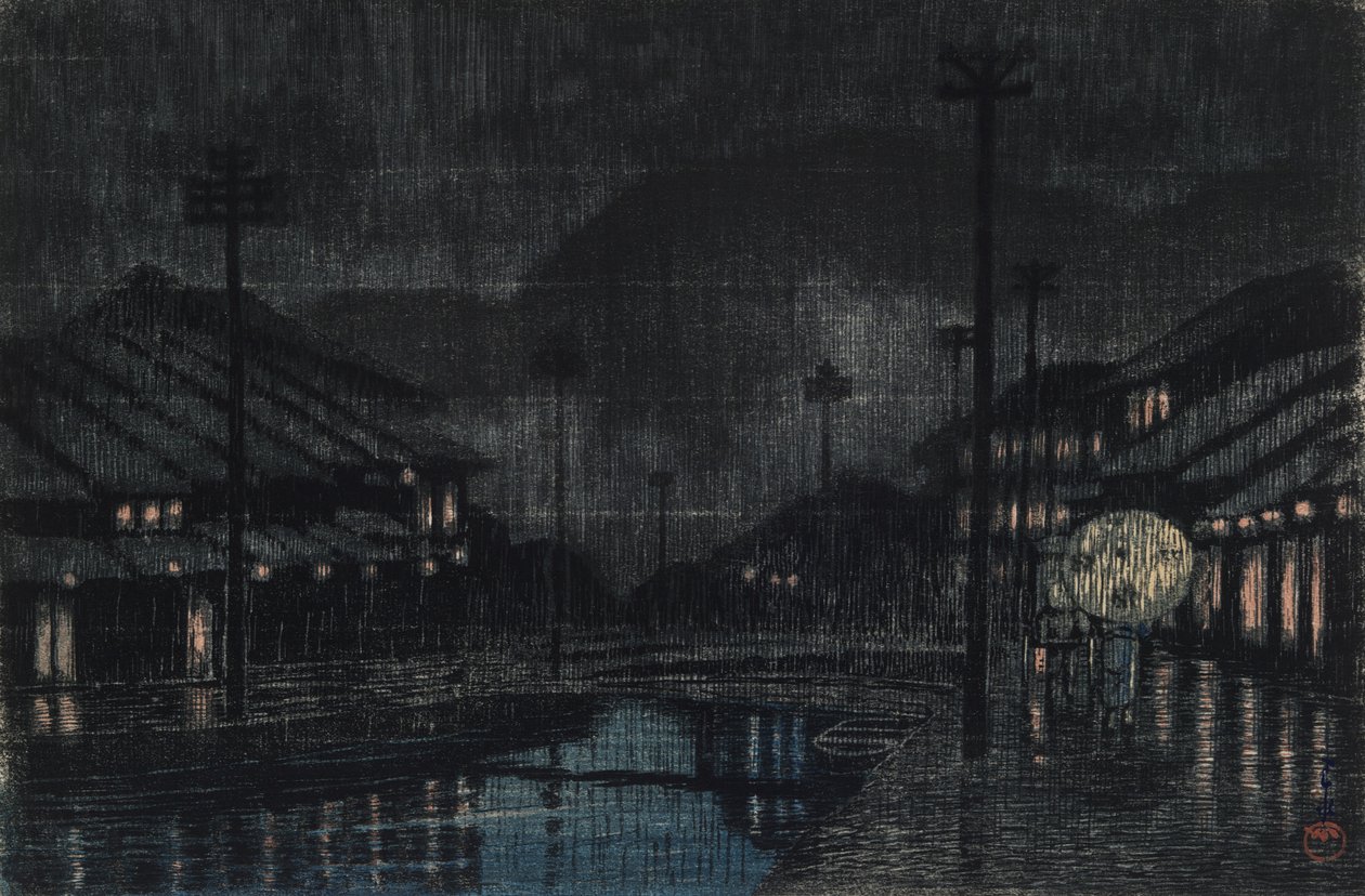 Člen Artist G Line Tajima Kinosaki od Kawase Hasui
