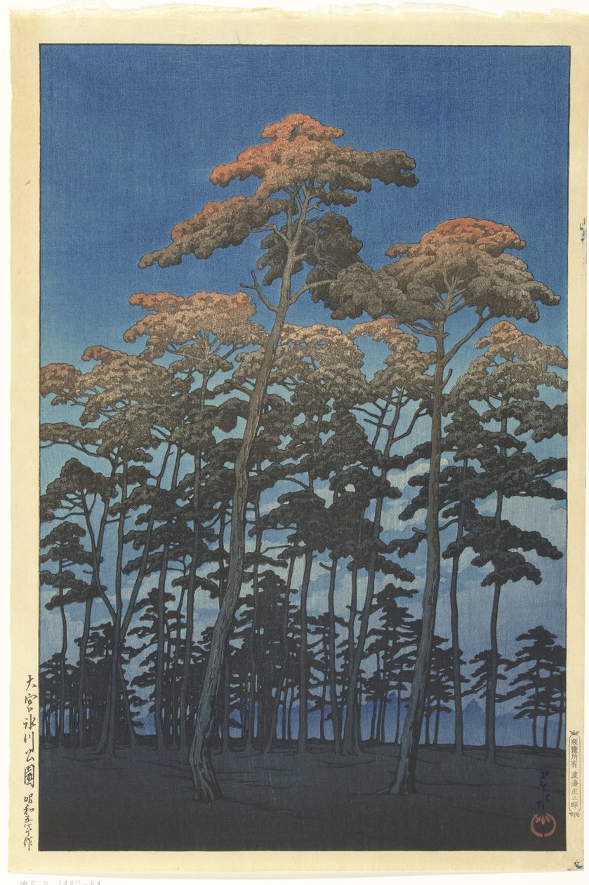 Člen Hikawa Park Omiya od Kawase Hasui