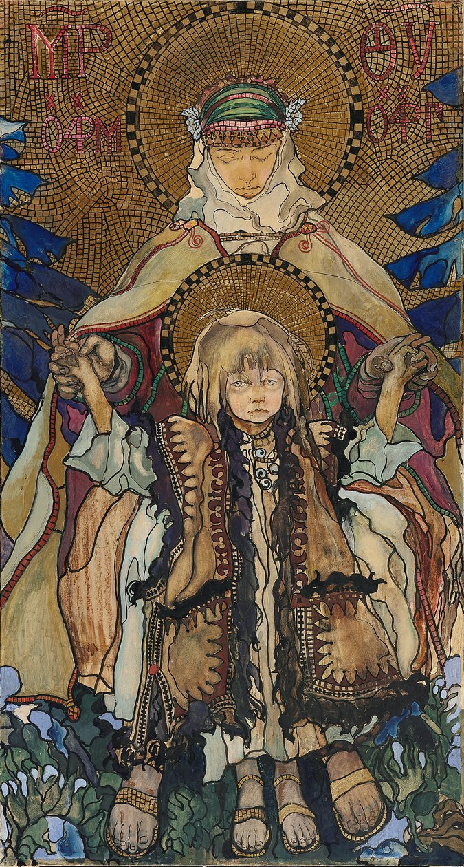 Hutsulská Madonna od Kazimierz Sichulski