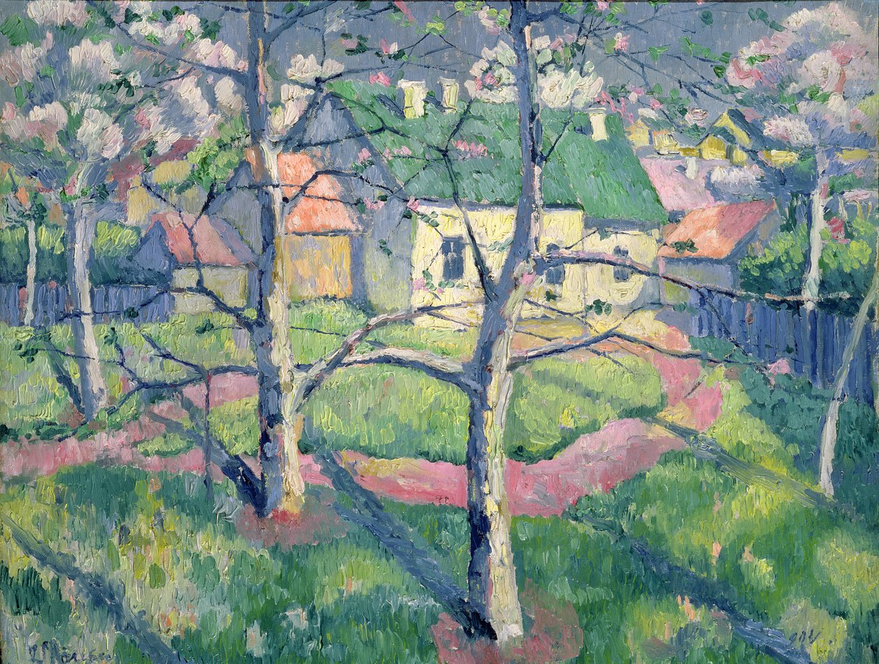 Jabloně v květu, 1904 od Kazimir Severinovich Malevich