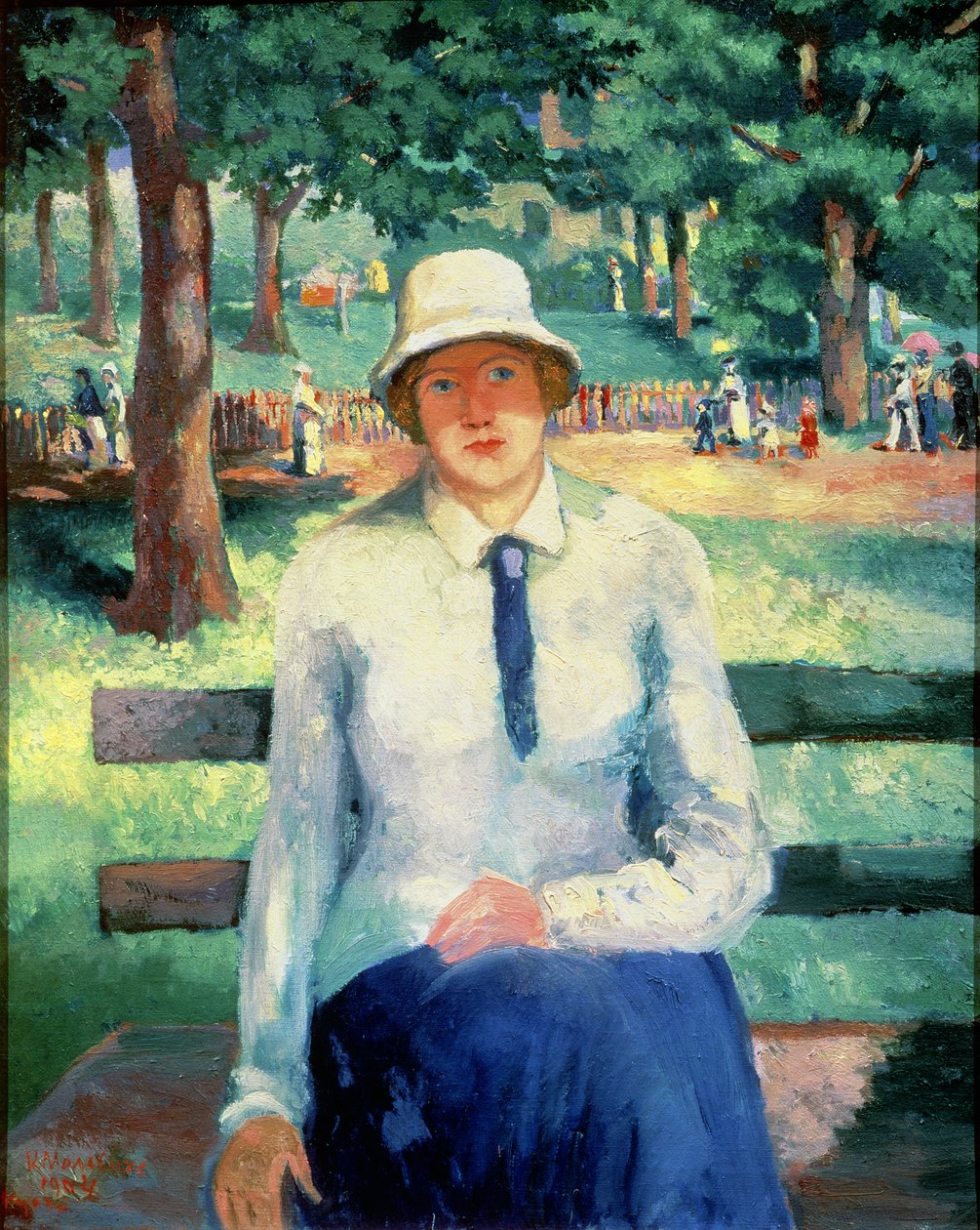 Dívka bez práce, 1918-19 od Kazimir Severinovich Malevich