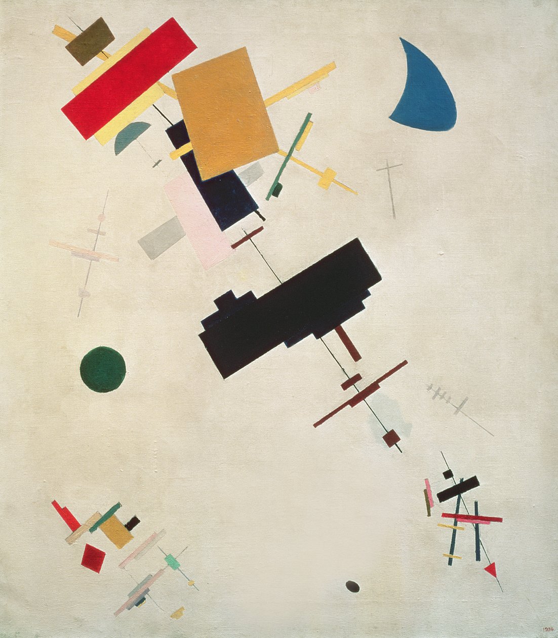 Suprematistická skladba č.56, 1936 od Kazimir Severinovich Malevich