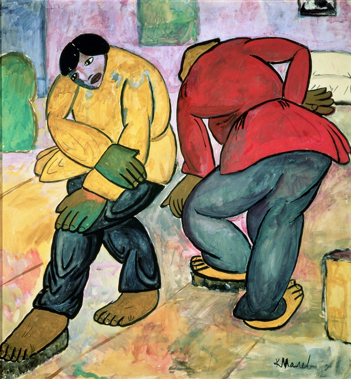 The Floor Polishers, 1911 od Kazimir Severinovich Malevich