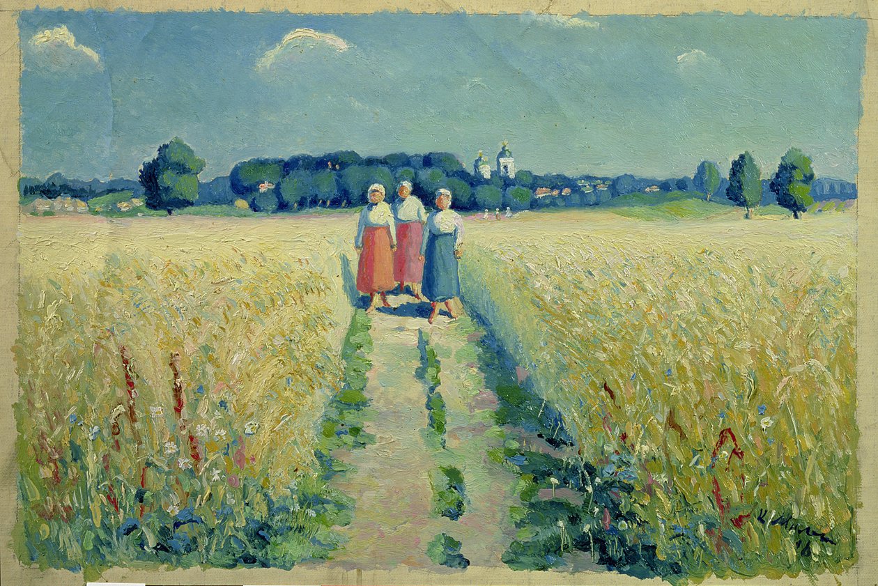 Tři ženy na cestě, 1900 od Kazimir Severinovich Malevich
