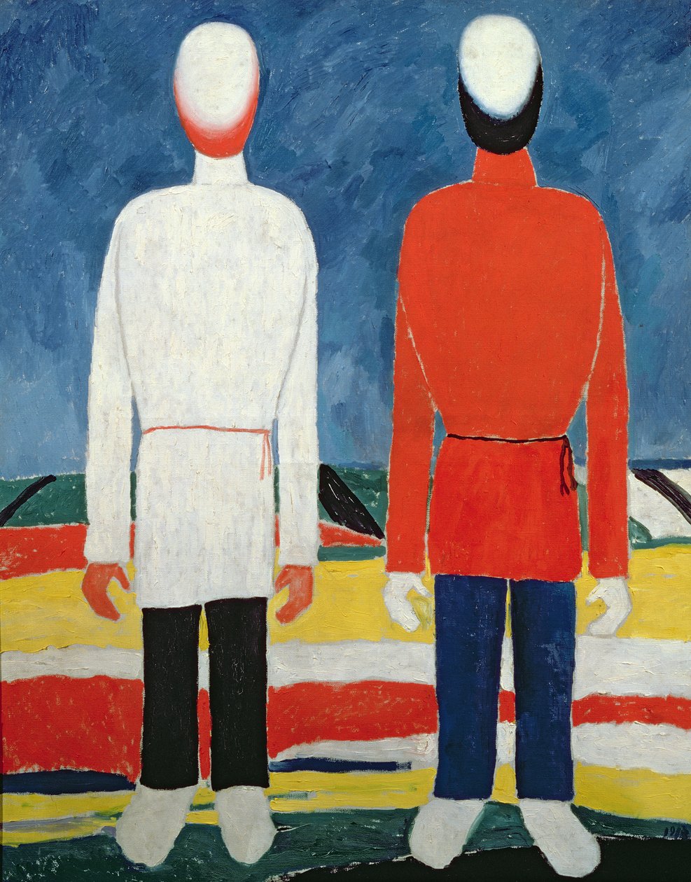 Dvě mužské postavy, 1928-32 od Kazimir Severinovich Malevich