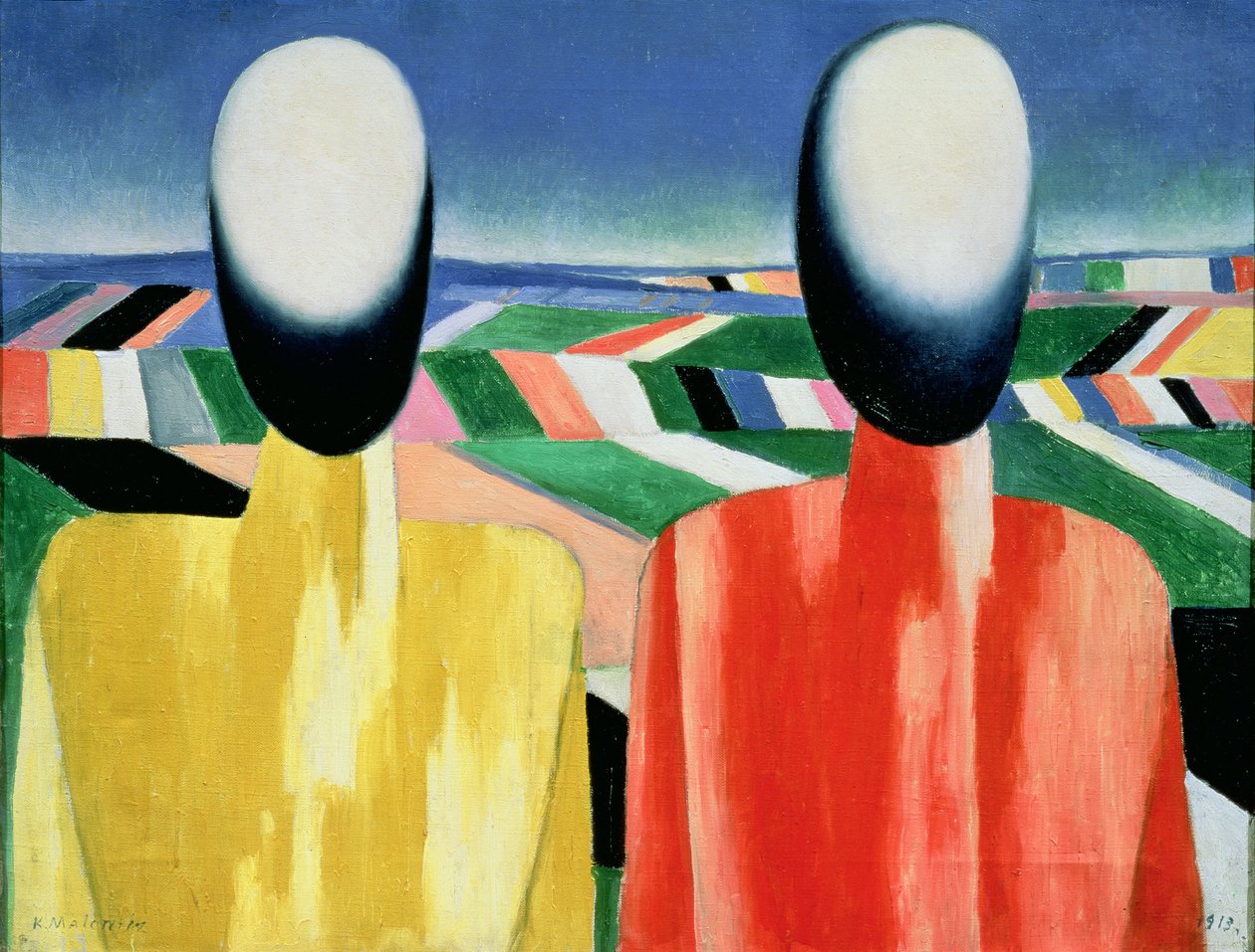 Dva rolníci od Kazimir Severinovich Malevich