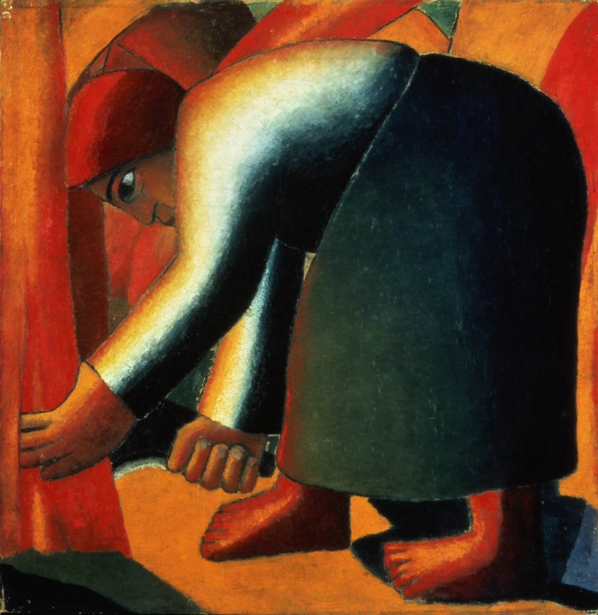 Žena řezání, kolem 1900 od Kazimir Severinovich Malevich