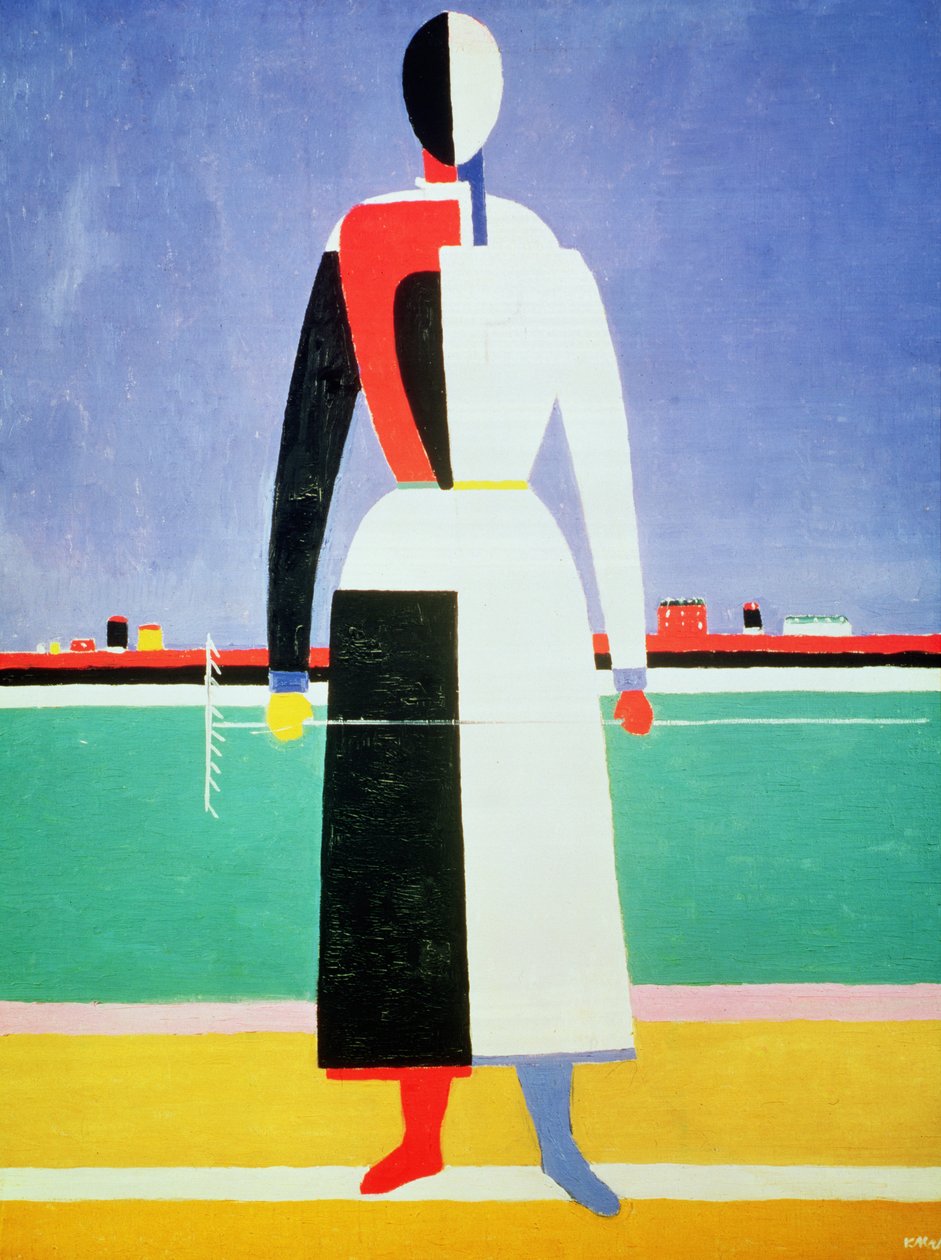 Žena s hráběmi, kolem 1928-32 od Kazimir Severinovich Malevich