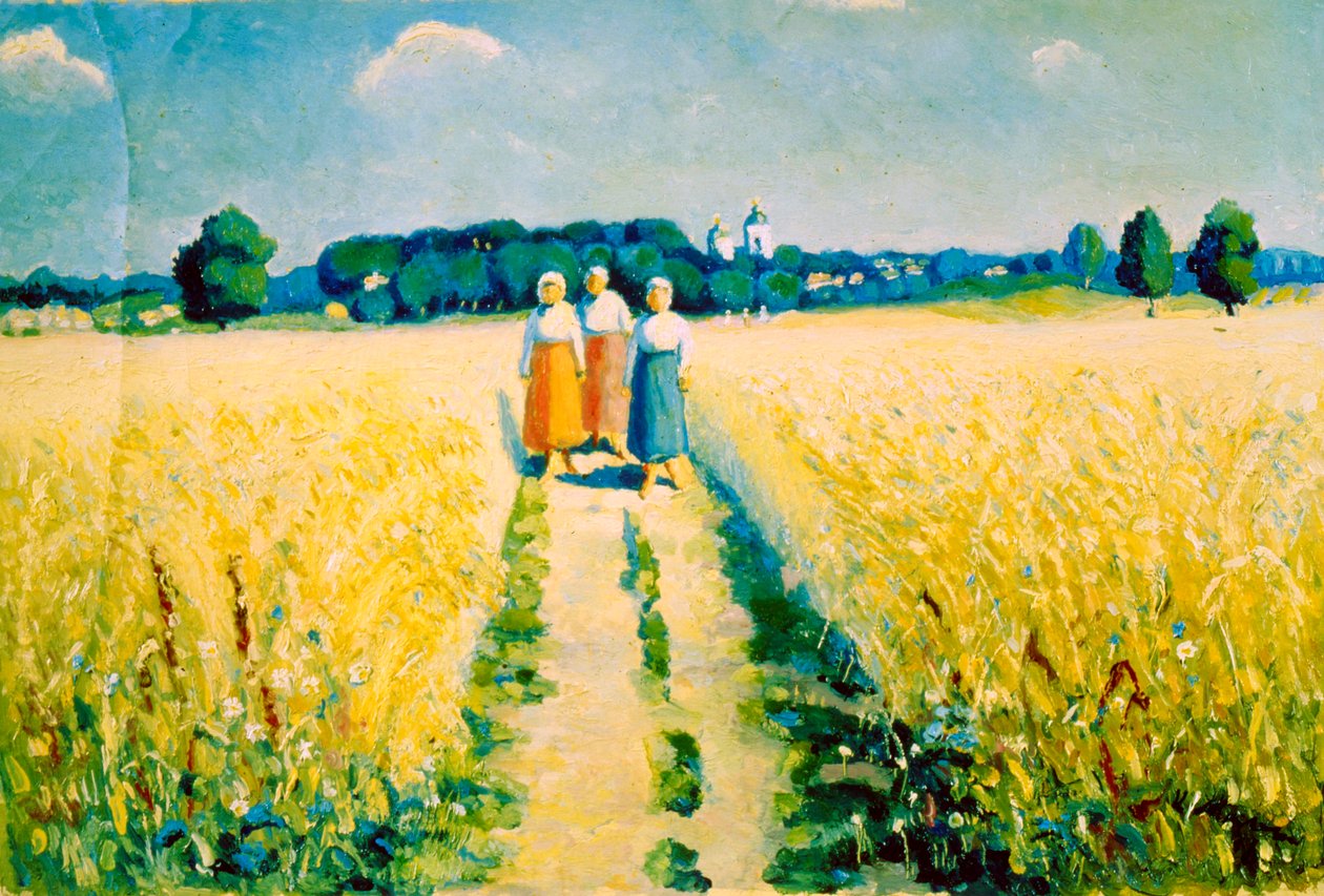 Tři ženy na cestě, po roce 1927 od Kazimir Severinovich Malevich