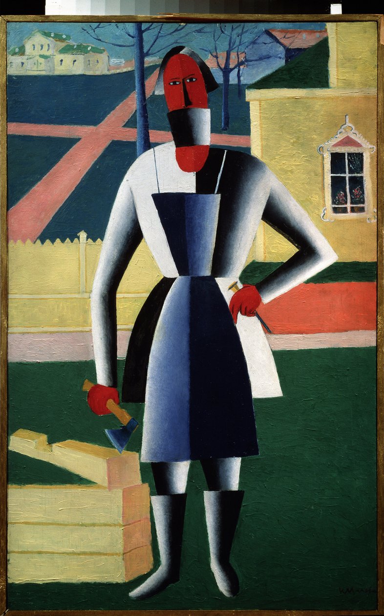 Carpenter (olej na plátně) od Kazimir Severinovich Malevich