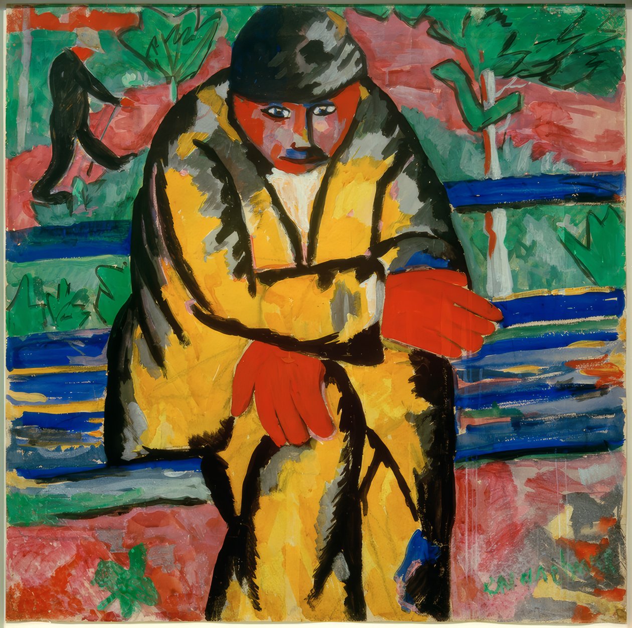 Na bulváru, 1910 od Kazimir Severinovich Malevich