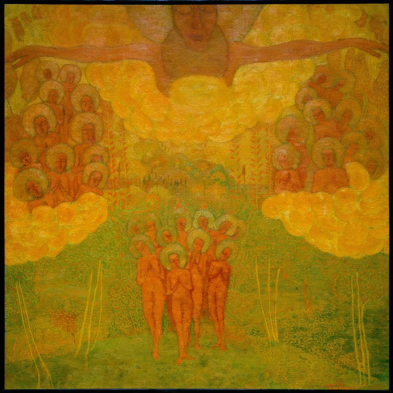 Triumf nebe (návrh pro fresku) od Kazimir Severinovich Malevich