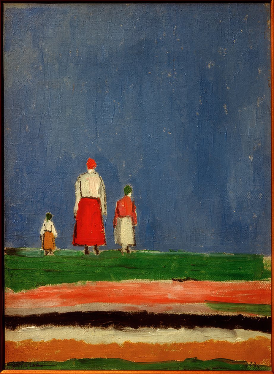 Tři postavy, 1928 od Kazimir Severinovich Malevich