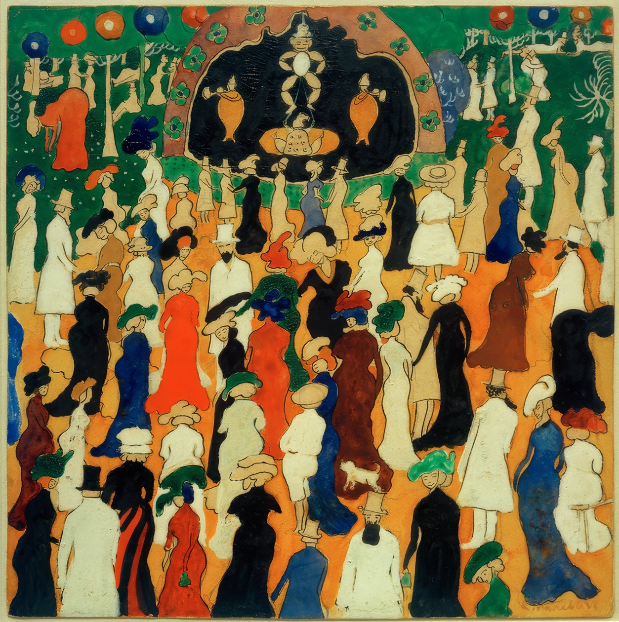 Elegantní společnost od Kazimir Severinovich Malevich