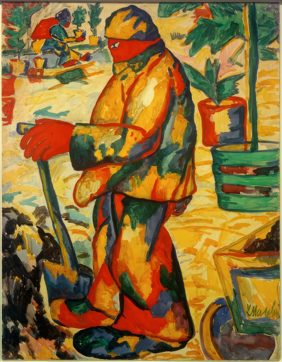 zahradník od Kazimir Severinovich Malevich
