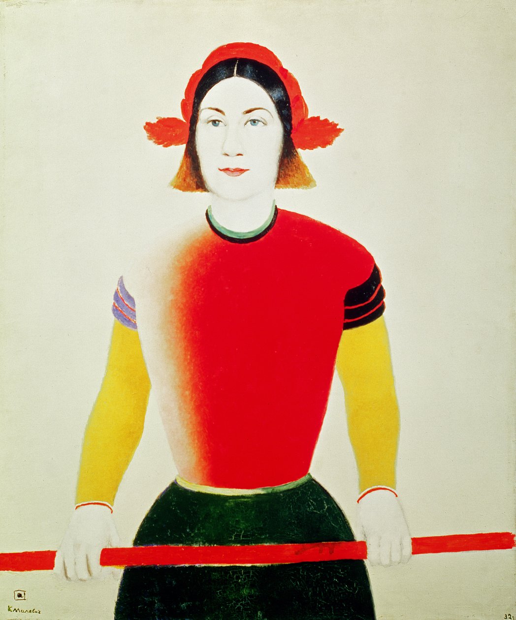 Dívka s holí (olej) od Kazimir Severinovich Malevich