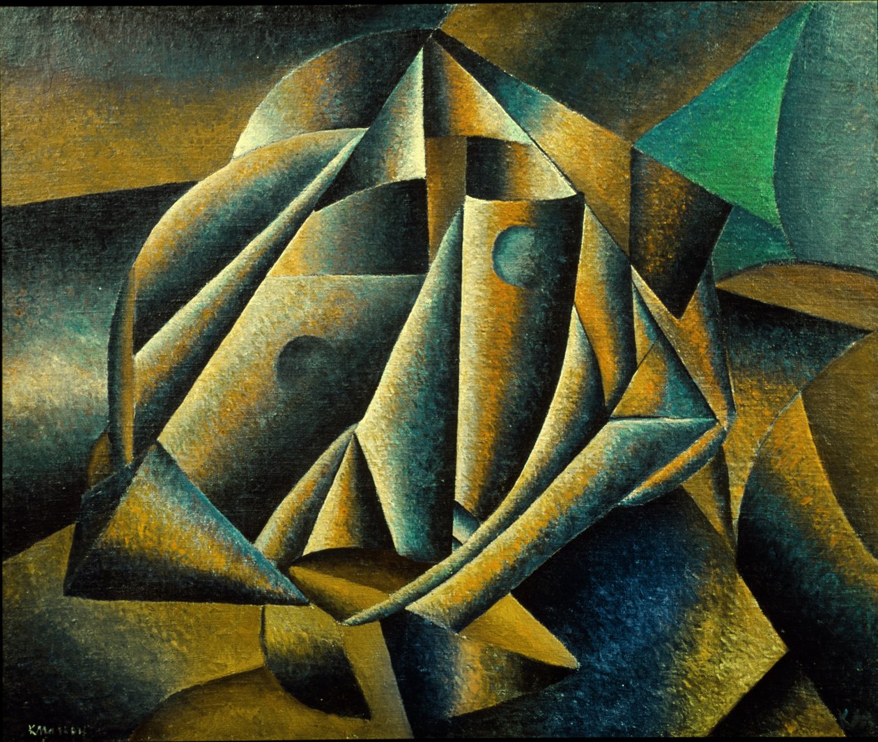 Hlava selské dívky, 1912-13 od Kazimir Severinovich Malevich