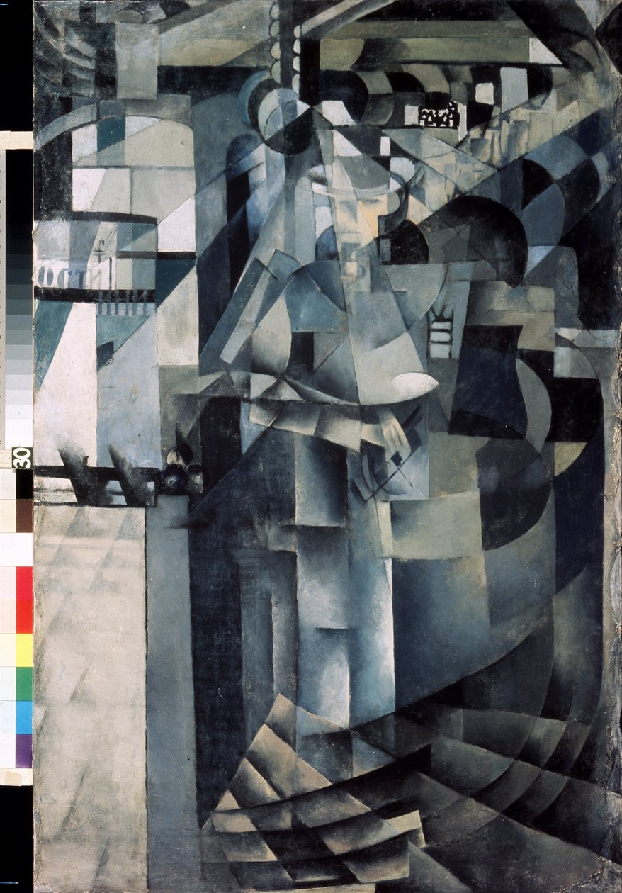 Život v Grand Hotelu. Obraz Kazimira Severinoviče Maleviče (Malevich, Malevic) (1878-1935), olej na plátně od Kazimir Severinovich Malevich
