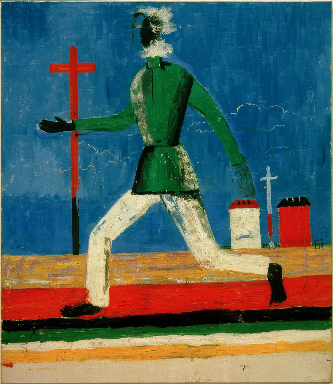 Běžící muž od Kazimir Severinovich Malevich