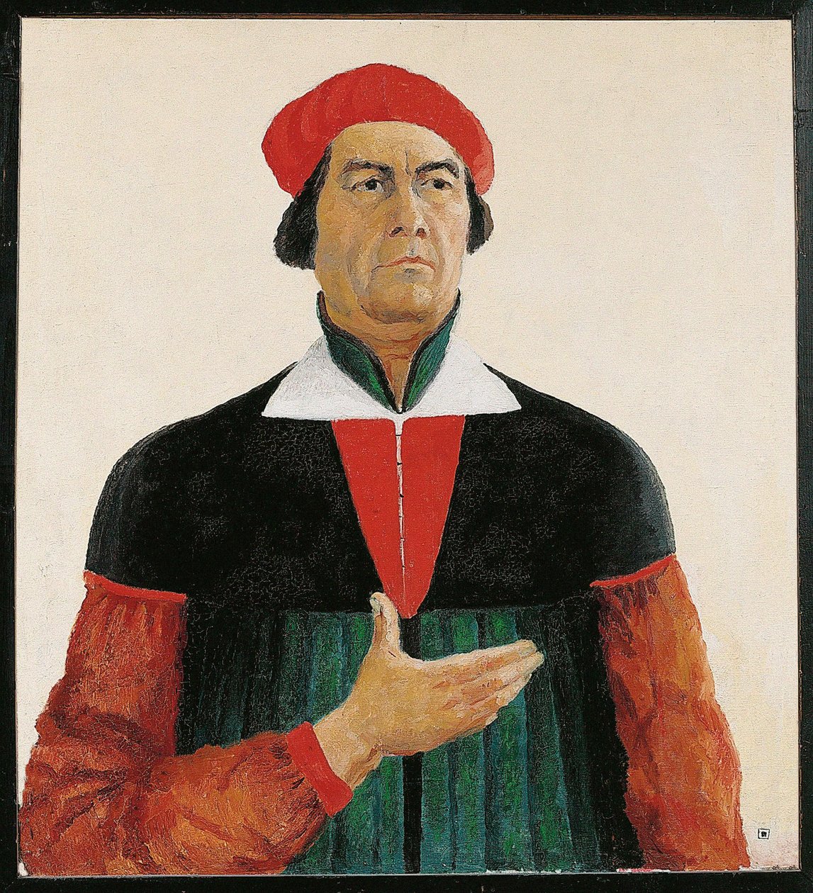 Dokonalý portrét Ivana Kljuna, malíře, Malevičova žáka, člena skupiny Supremus (malba na plátně) od Kazimir Severinovich Malevich