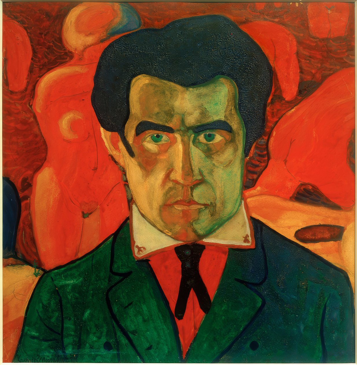 Autoportrét, 1908-1910 od Kazimir Severinovich Malevich