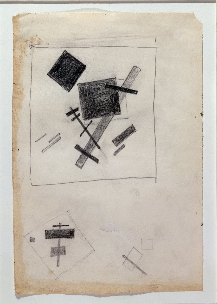 Suprematistická kompozice (kresba od Kazimir Severinovich Malevich