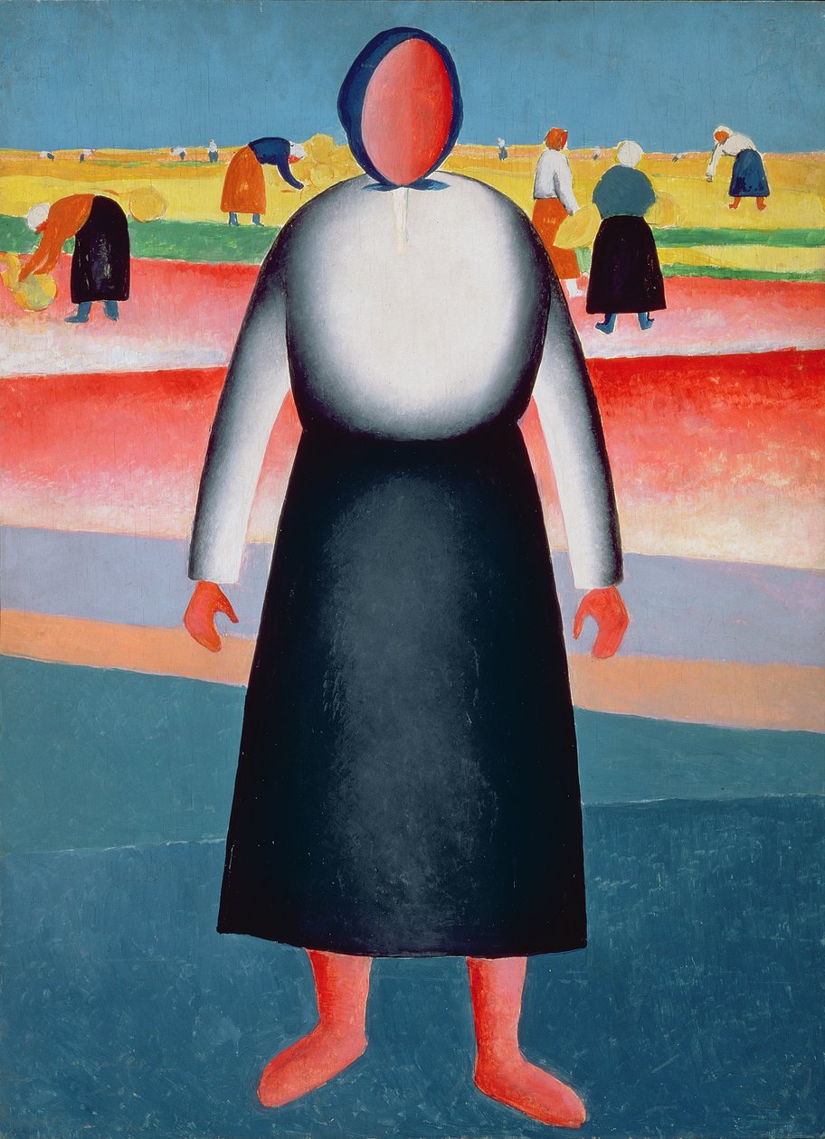 Sklizeň, studie k obrazu, 1928-32 od Kazimir Severinovich Malevich