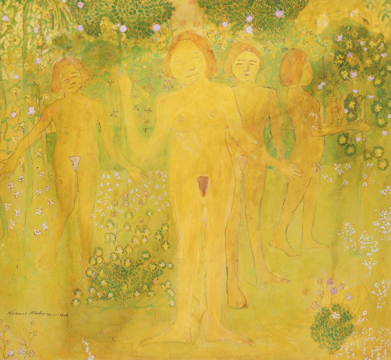 Tajemství pokušení, 1908 od Kazimir Severinovich Malevich