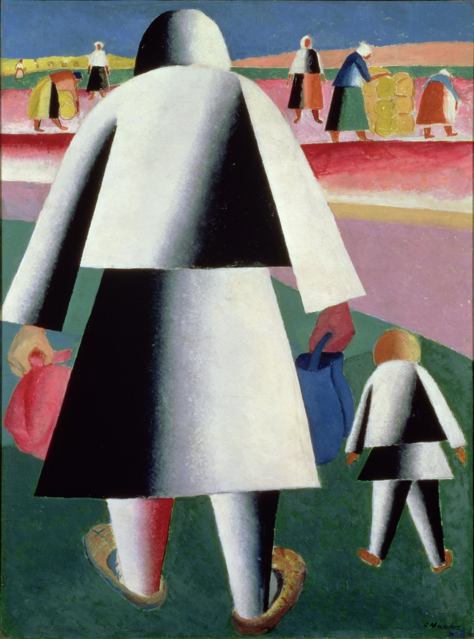 Do žně, Marta a Vaňka, 1928 od Kazimir Severinovich Malevich