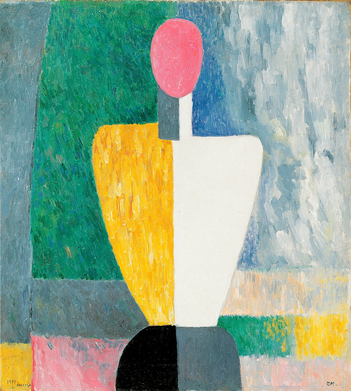 Postava trupu s růžovým obličejem, 1928-1932. od Kazimir Severinovich Malevich