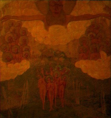 Triumph of the Heavens, studie pro fresku od Kazimir Severinovich Malevich