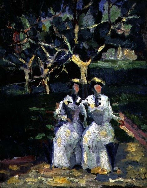 Dvě ženy v zahradě od Kazimir Severinovich Malevich