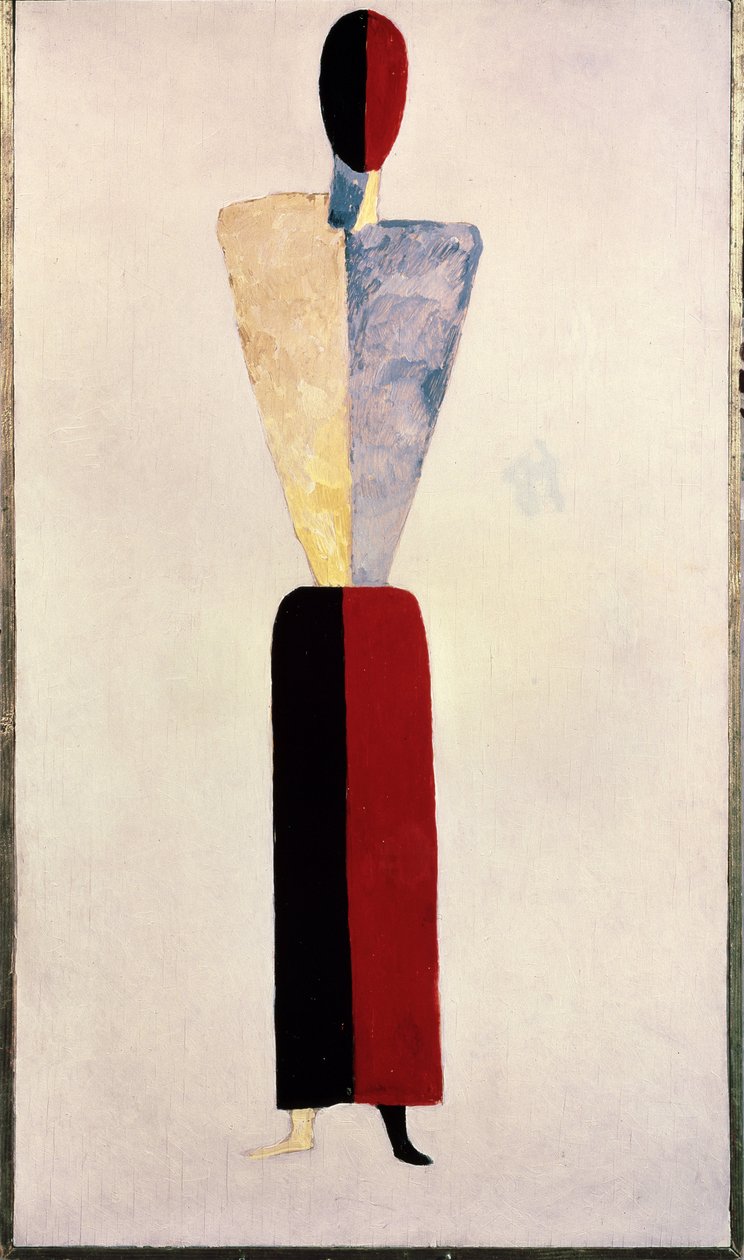 dívka (tvar na bílém pozadí) od Kazimir Severinovich Malevich
