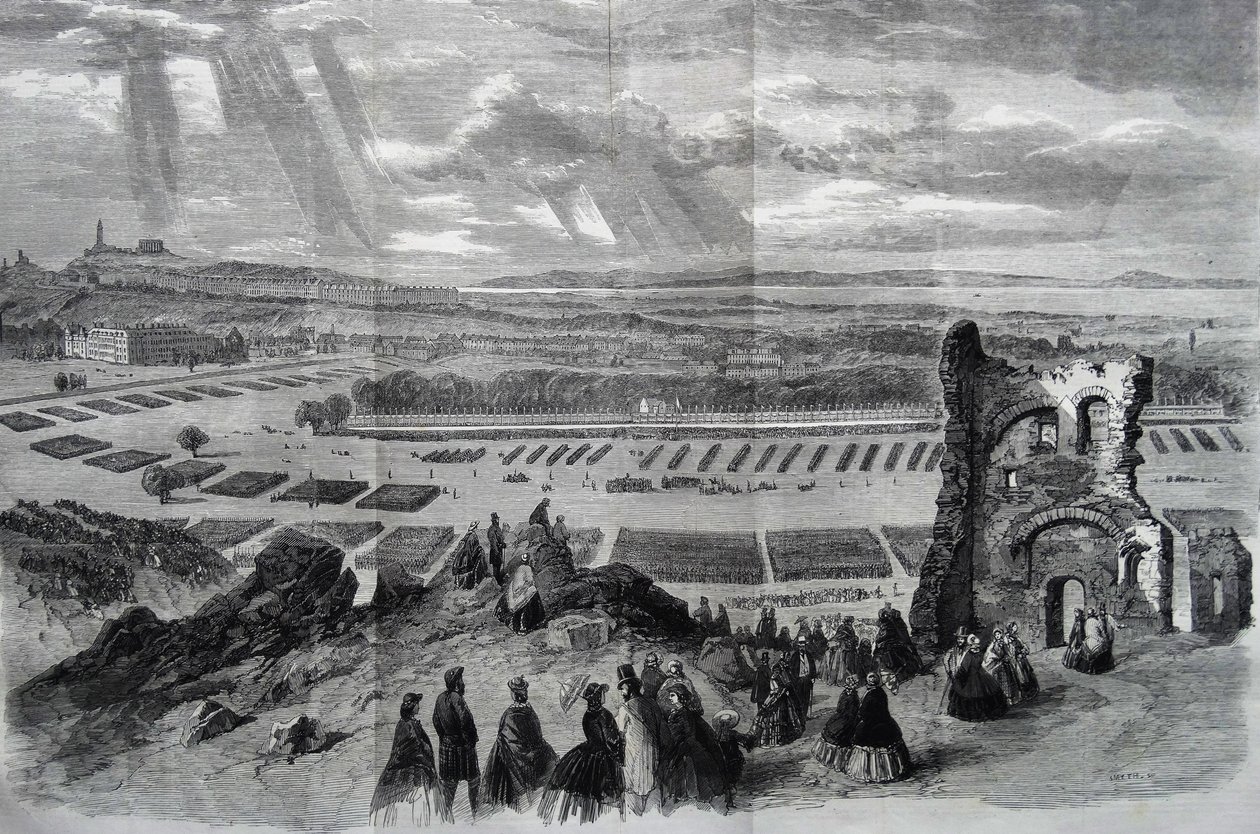 Přehlídka střeleckých dobrovolníků Jejího Veličenstva, 1860 od Keeley Halswelle