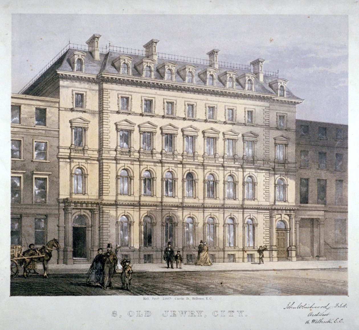 No 8 Old Jewry, City of London, c1865. od Kell Brothers