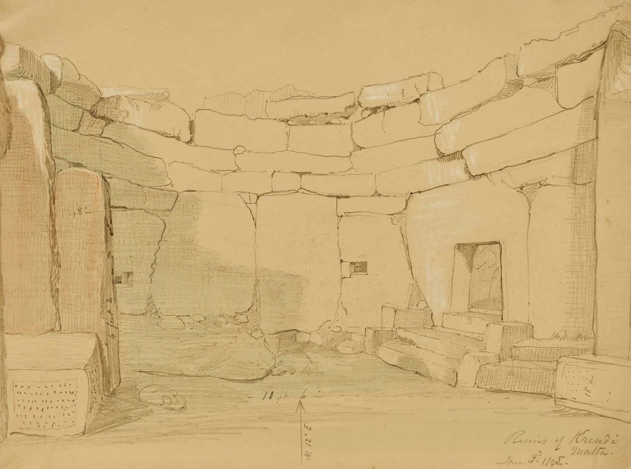Zříceniny, Krindi, Malta od Kellogg, Miner Kilbourne