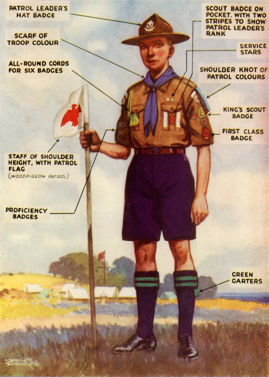 „Skautská uniforma a odznaky“, 1944. od Kenneth Brookes