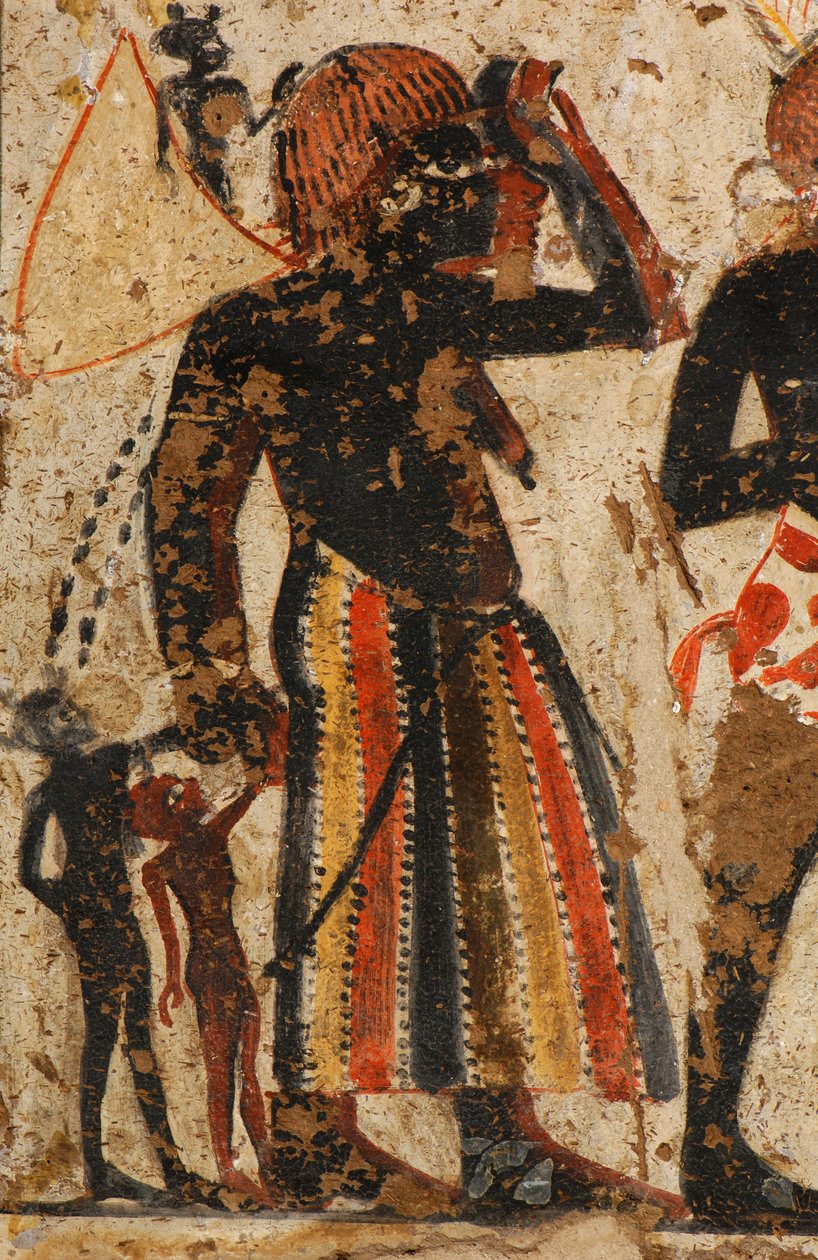 Detail nubijských žen přijatých Huyem a jeho bratrem Amenhotepem, ženy s c..., 2007 (foto) od Kenneth Garrett