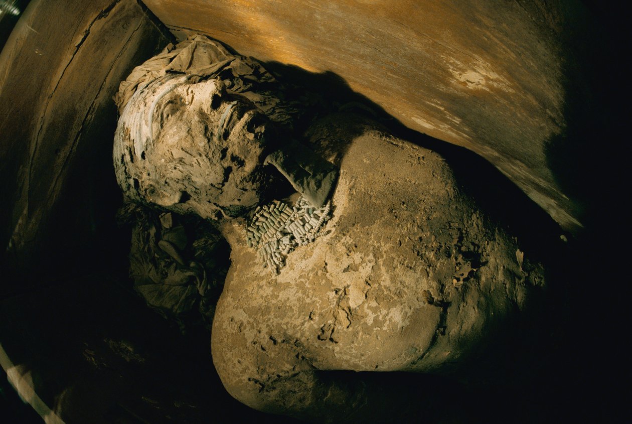 Egypt; archeologie; Stará říše; Sakkára; mumie; Nefer; hrobka, 5. dynastie od Kenneth Garrett