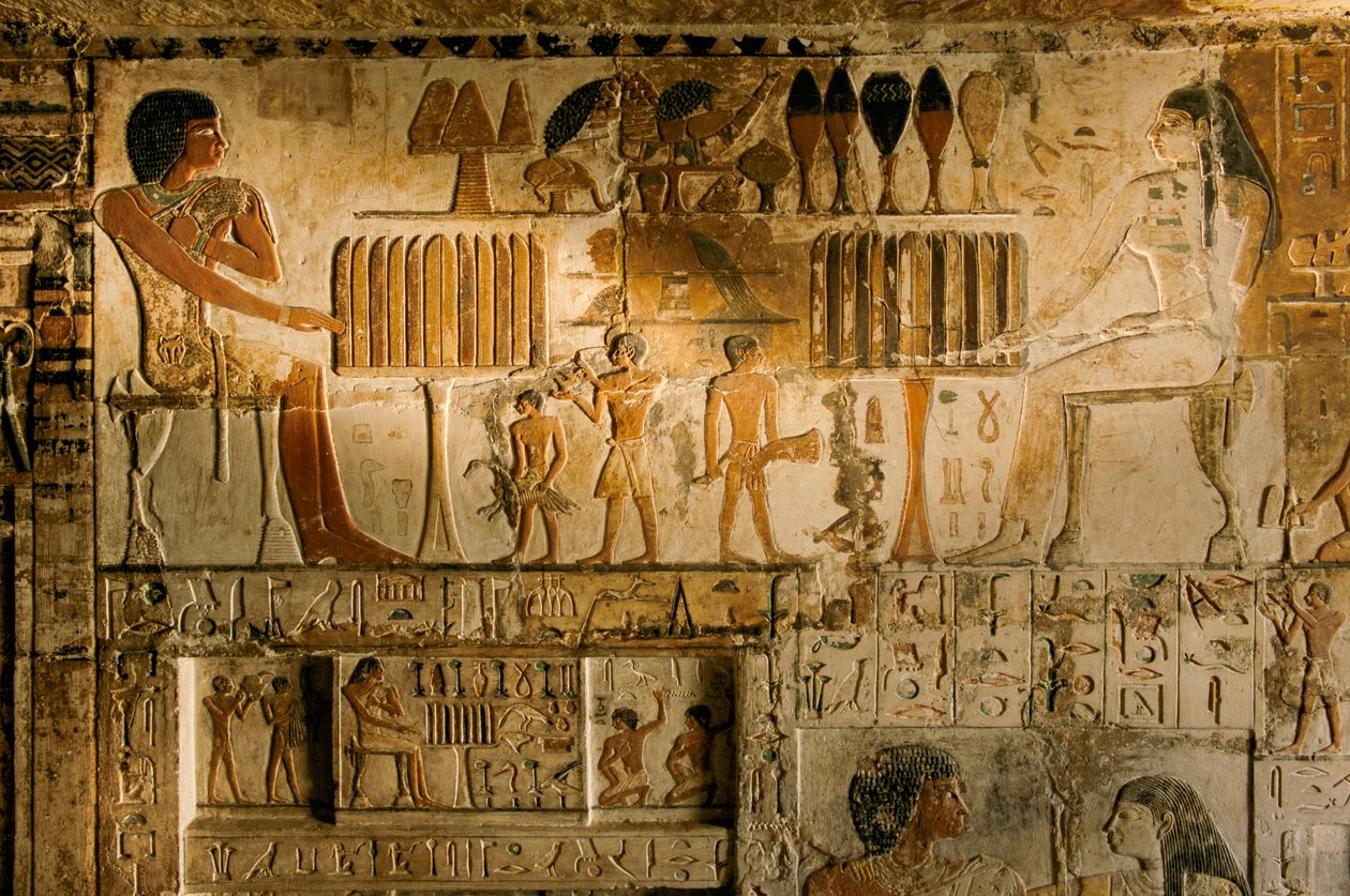 Egypt; archeologie; Stará říše; Sakkára; mumie; Nefer; hrobka, 5. dynastie od Kenneth Garrett