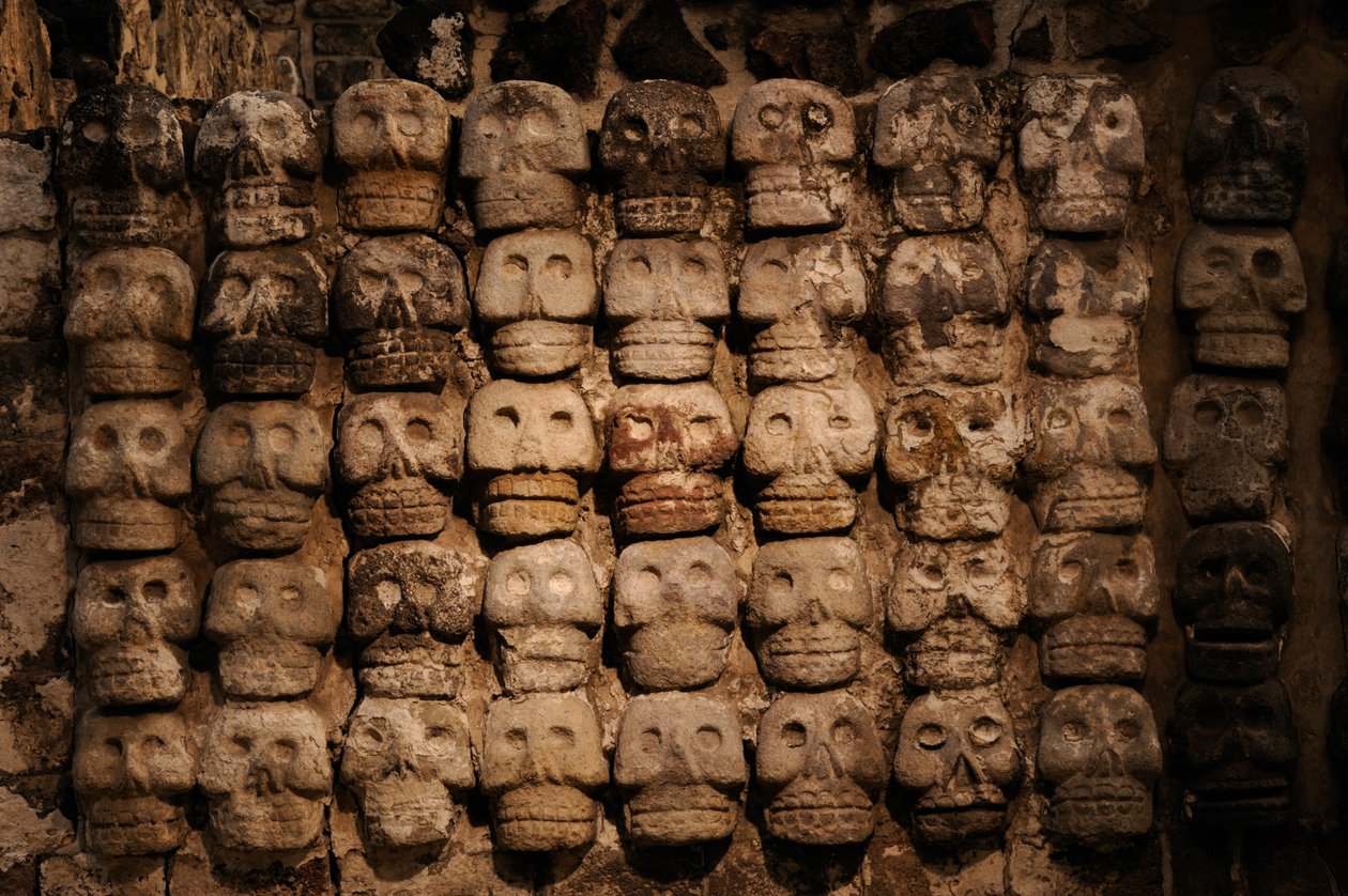 Greatest Aztecs, MM7677, Mexico City, Mexico, Templo Mayor Museum, Site photos, Tzom..., 2008 (foto) od Kenneth Garrett