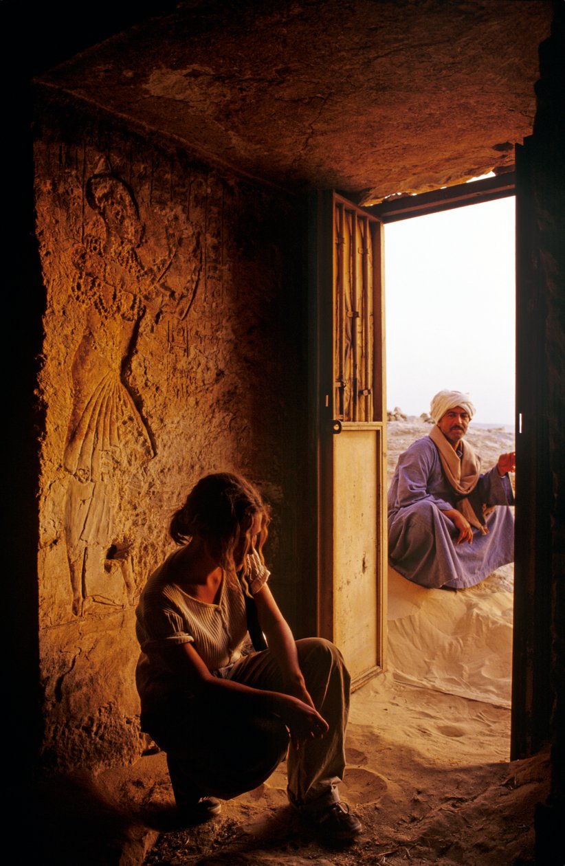 Severní hrobky, královské hrobky v Amarně, Egypt od Kenneth Garrett