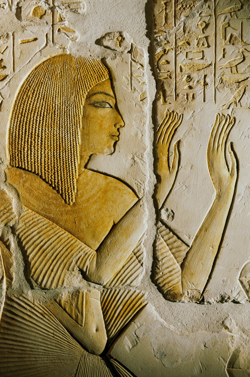 Hrobka Maia; Egypt; archeologie;Nová říše; Sakkára, Amarnské období, umění, 2002 (foto) od Kenneth Garrett
