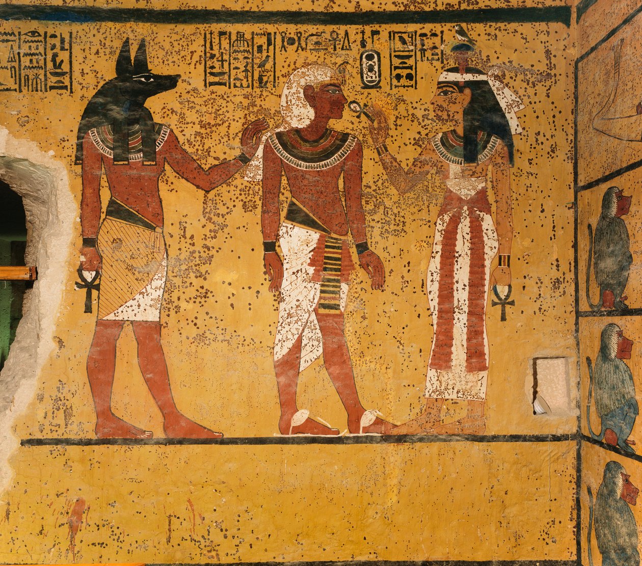 Nástěnná malba v hrobce krále Tutanchamona; ; Egypt; Nová říše; Tutanchamon; Údolí..., 2003 (foto) od Kenneth Garrett