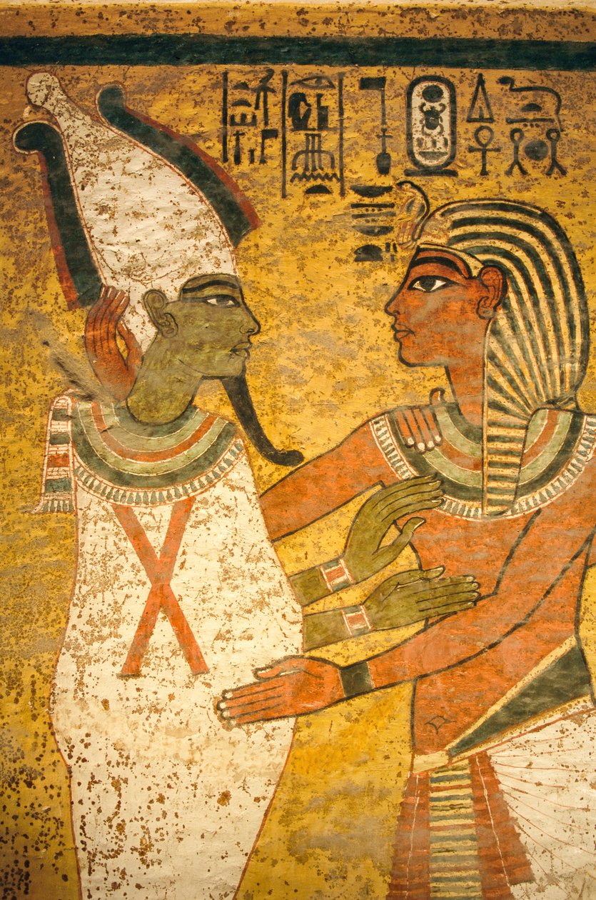 Nástěnná malba v hrobce krále Tutanchamona; Egypt; Nová říše; Tutanchamon; Údolí..., 2003 (foto) od Kenneth Garrett