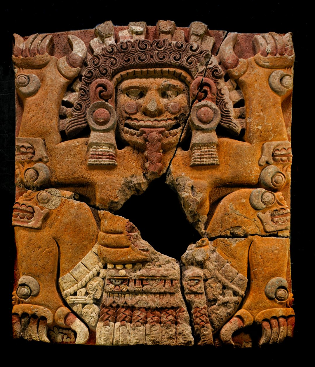 mm7677, Greatest Aztecs, Tlaltechutli Stone moved to museum, Templo Mayor, Mexico City, Mexico..., 2010 (foto) od Kenneth Garrett