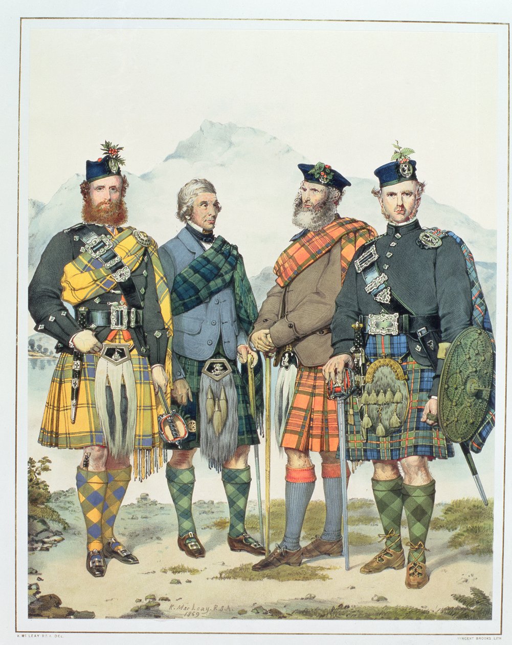 John MacLachlan, Hugh Grahame, James MacFarlane a Angus Colquhoun, čtyři z 